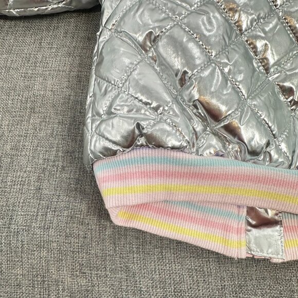 New! First impressions Silver Metallic Jacket‎ Girls/ Baby 0-3 Months $44 - Picture 11 of 12